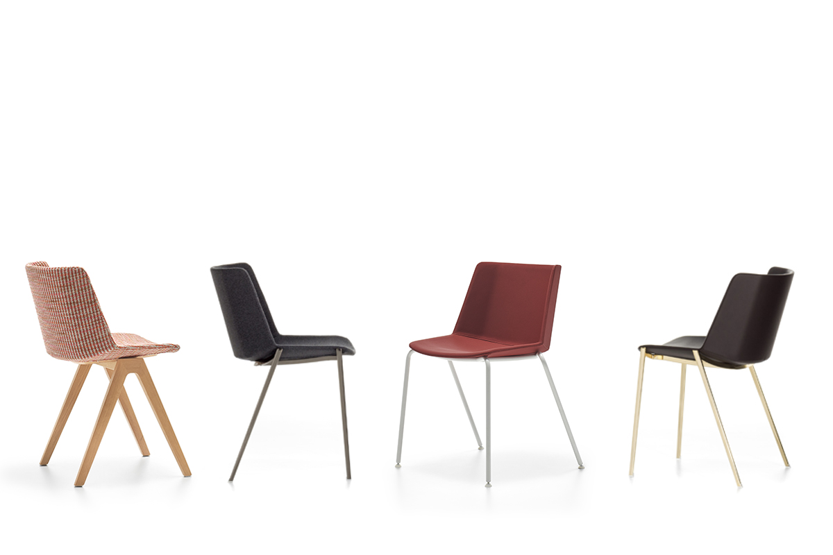AIKU SOFT. spaces. and office, Chairs home contract MDF for